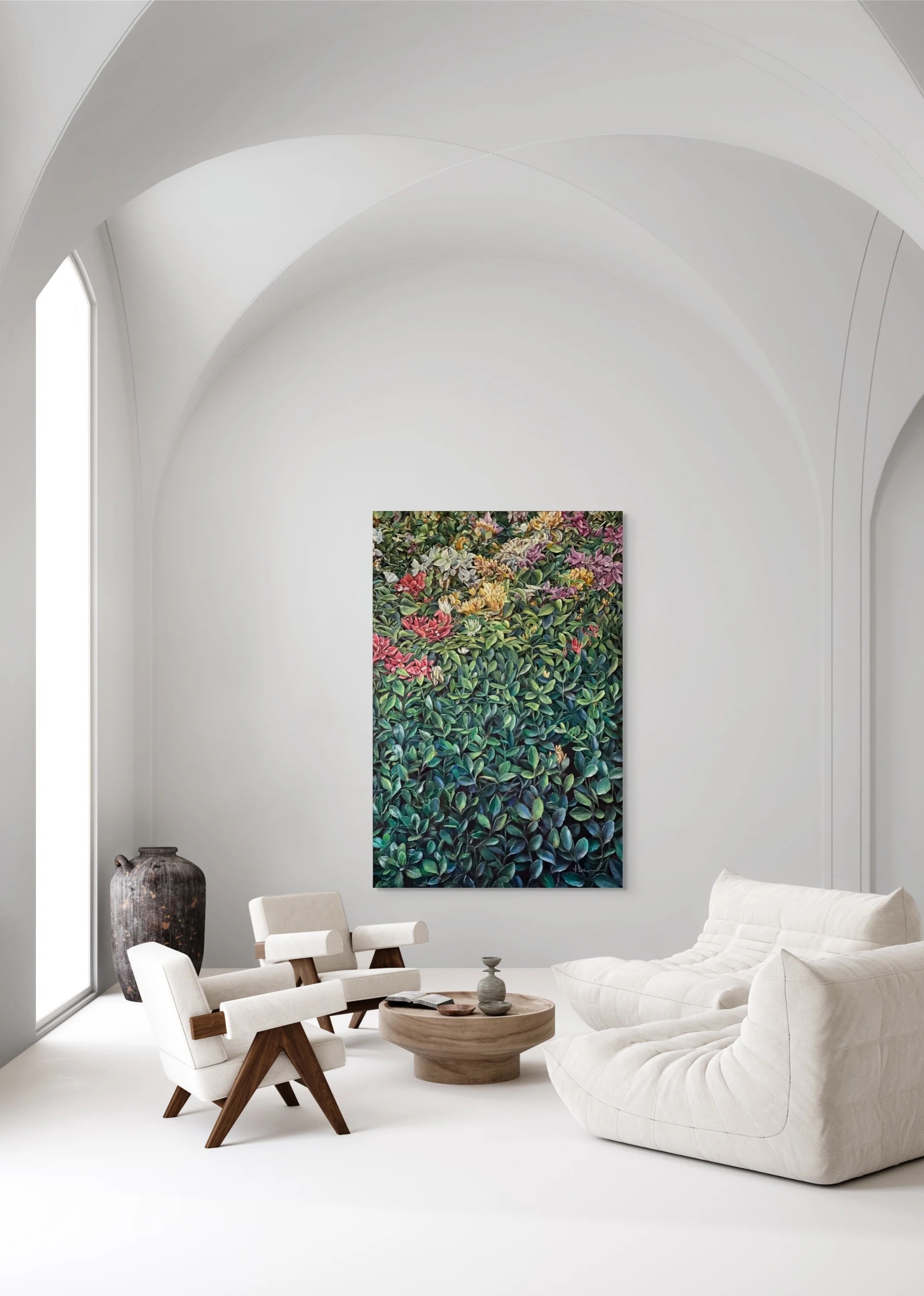 Brise d'azur et bougainvillier
