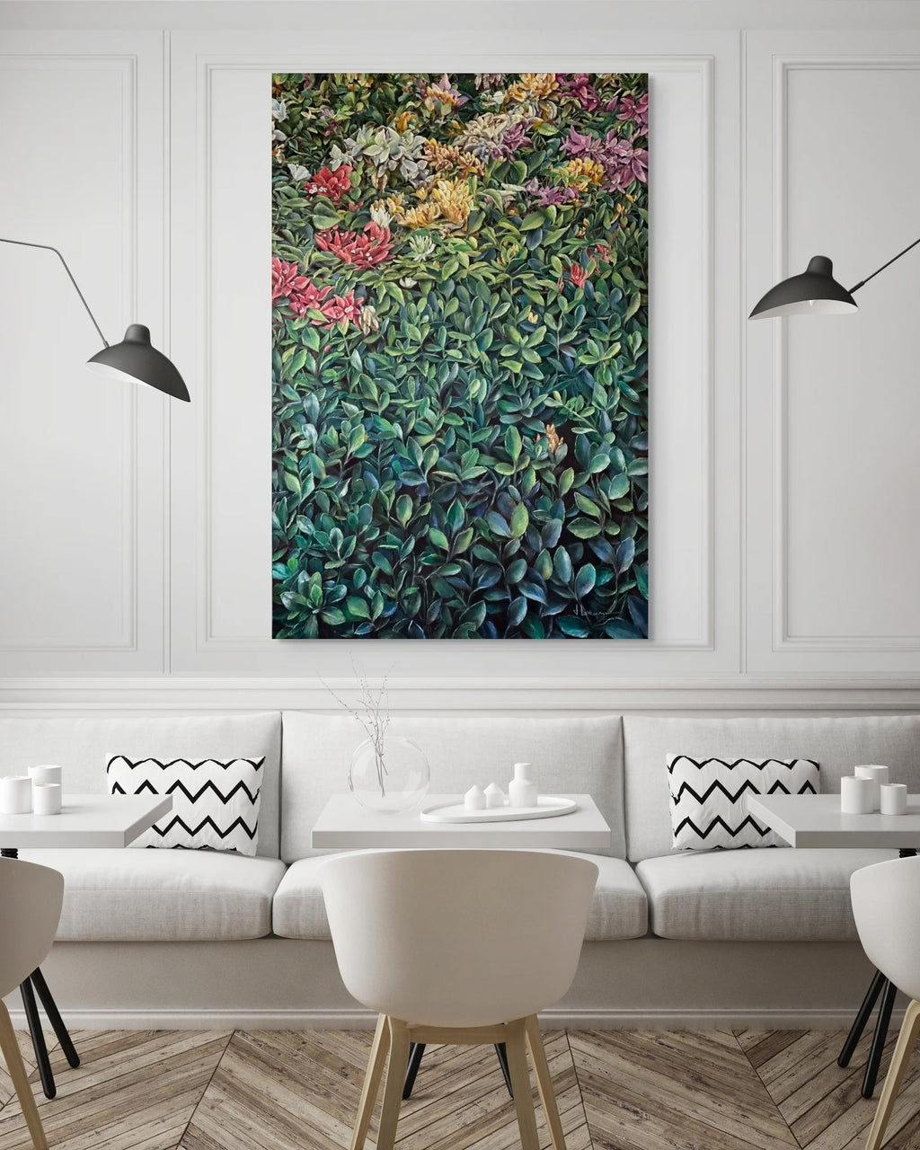 Brise d'azur et bougainvillier