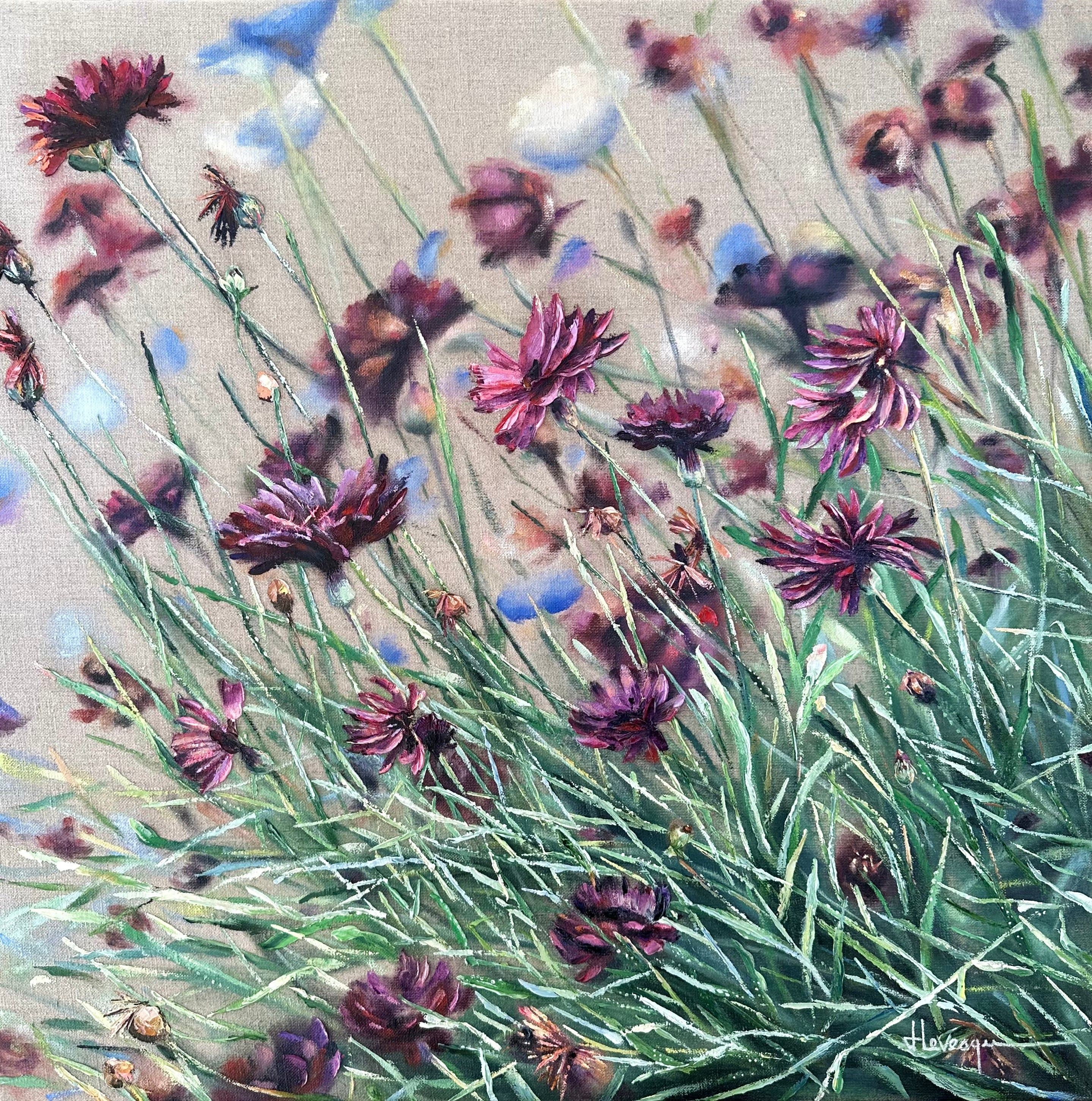 Fleurs au vent