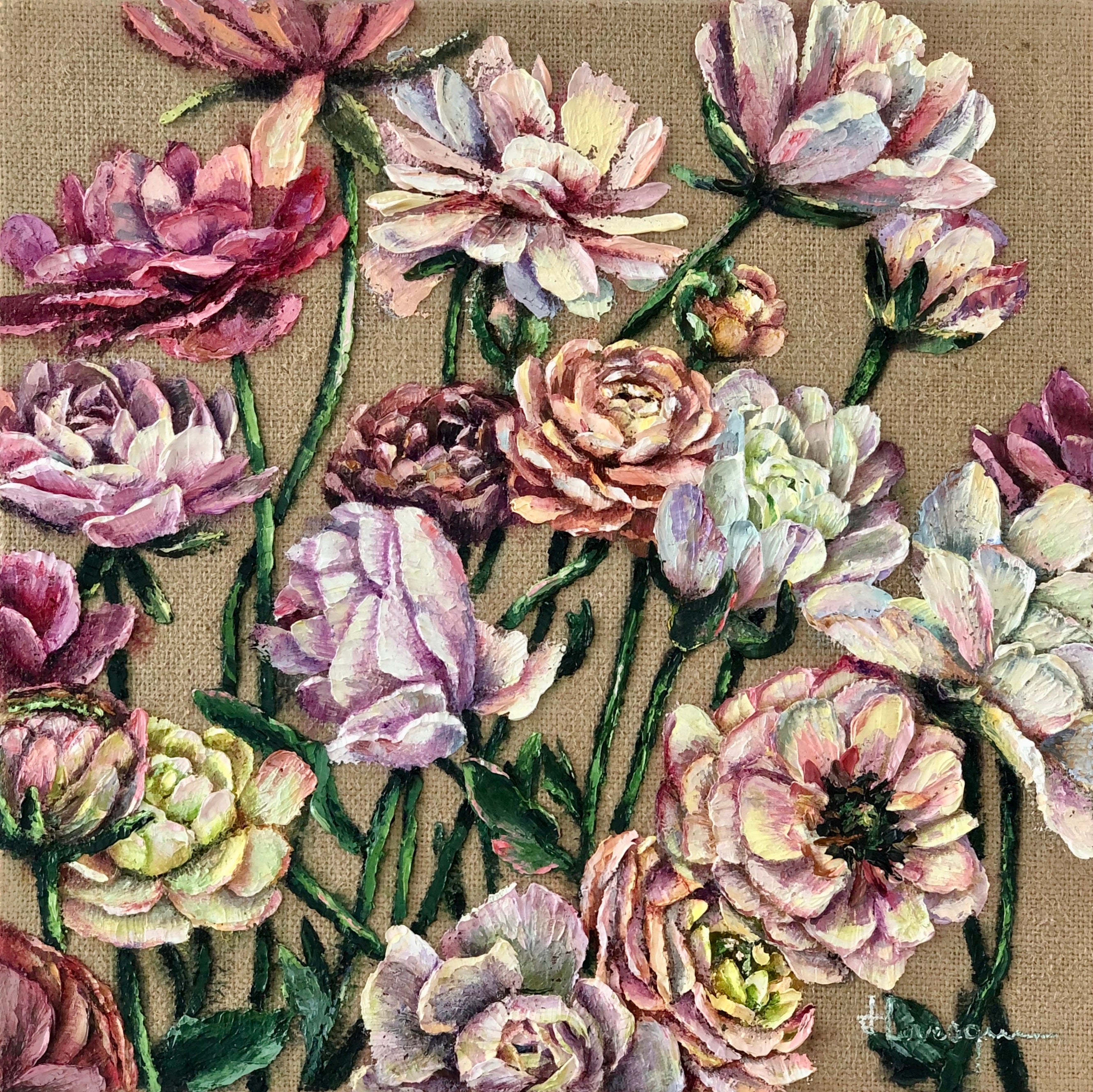 Renoncules en bouquet